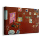 Canvas art print featuring an iconic studio scene with deep red walls, displayed at an angle