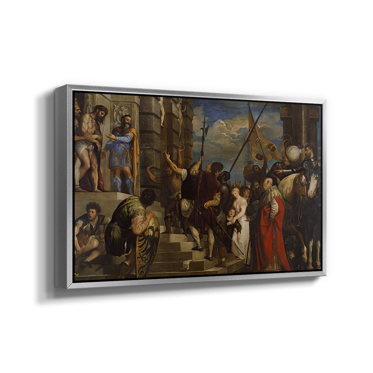 Ecce Homo, c. 1543 - Floater Framed Canvas Print
