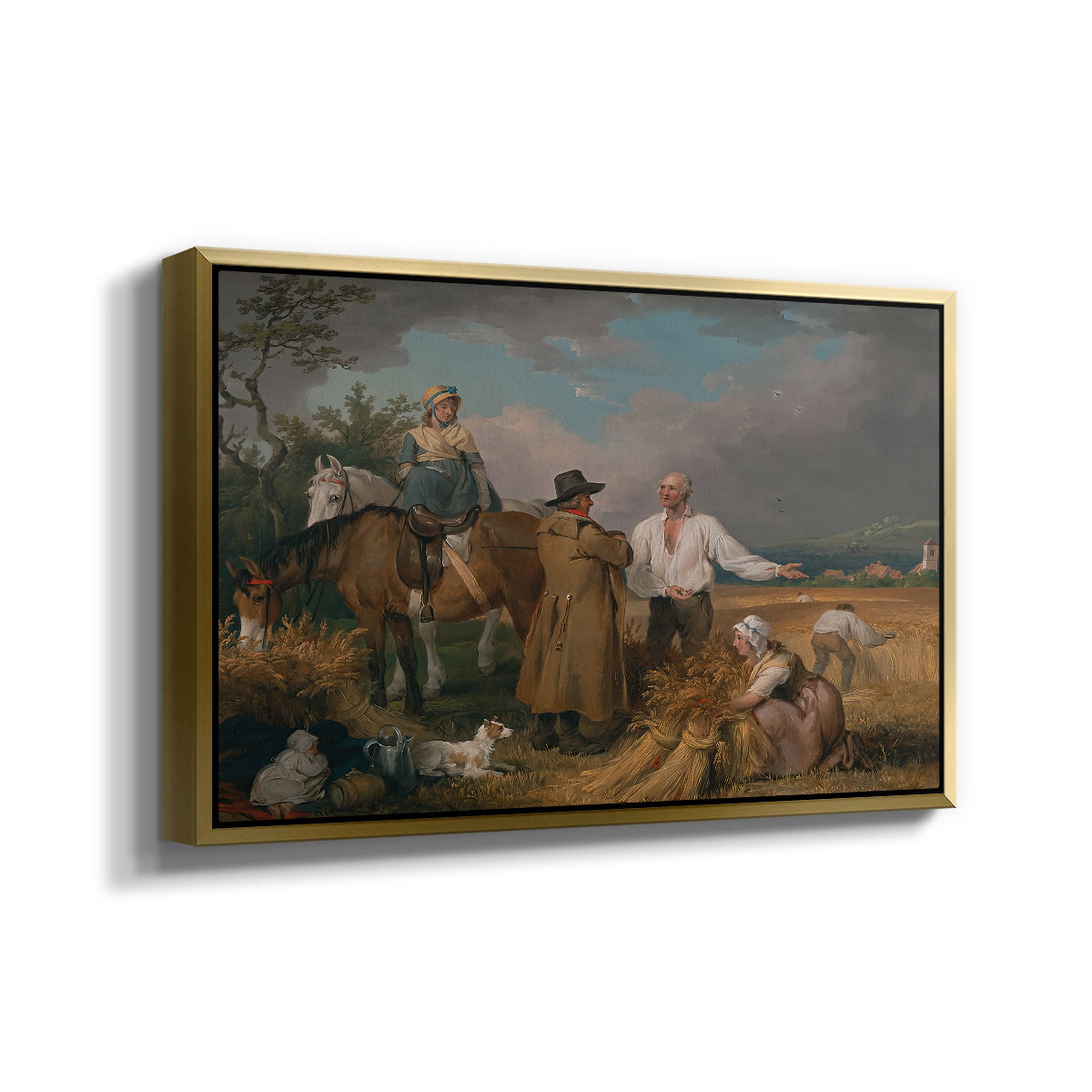 The Reapers, 1800 - Floater Framed Canvas Print