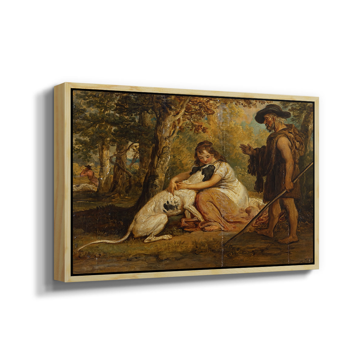 Measure for Measure, or The Biter Bit, 1840 - Floater Framed Canvas Print