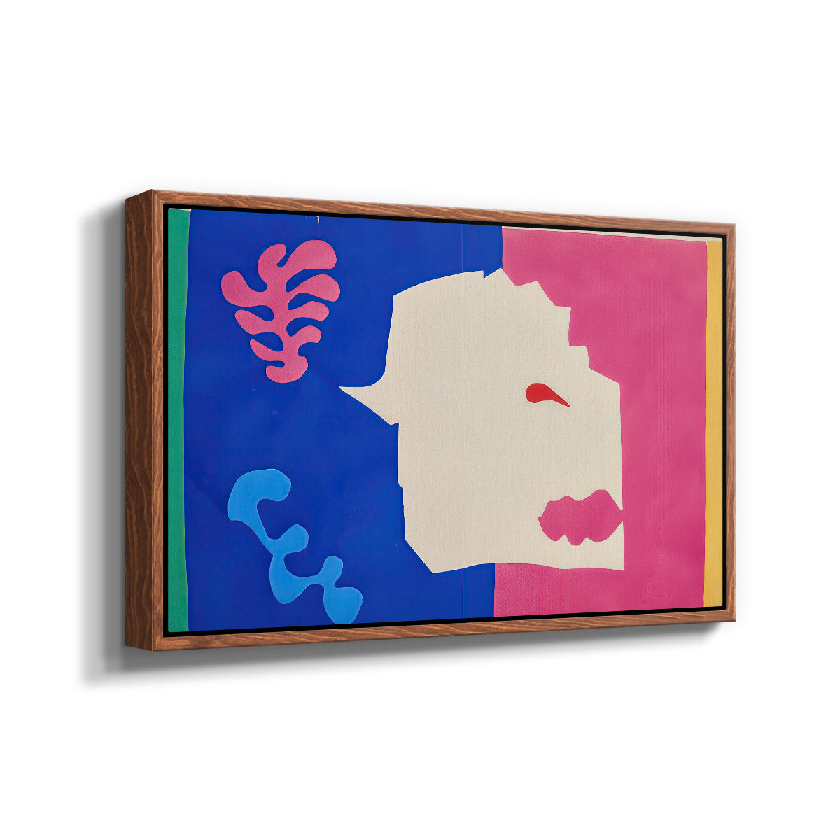 The Wolf (Le loup), from Jazz, 1947 - Floater Framed Canvas Print