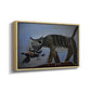 Cat Catching a Bird, 1939 - Floater Framed Canvas Print