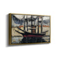Two Boats Side by Side, Port of Marseilles, c. 1916 - Floater Framed Canvas Print