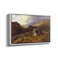 Lledr Valley in Wales, 1864 - Floater Framed Canvas Print