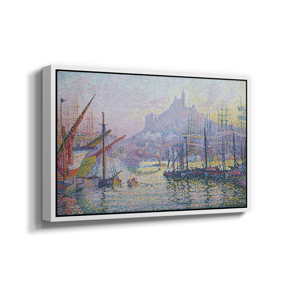 The Port of Marseille, 1905 - Floater Framed Canvas Print