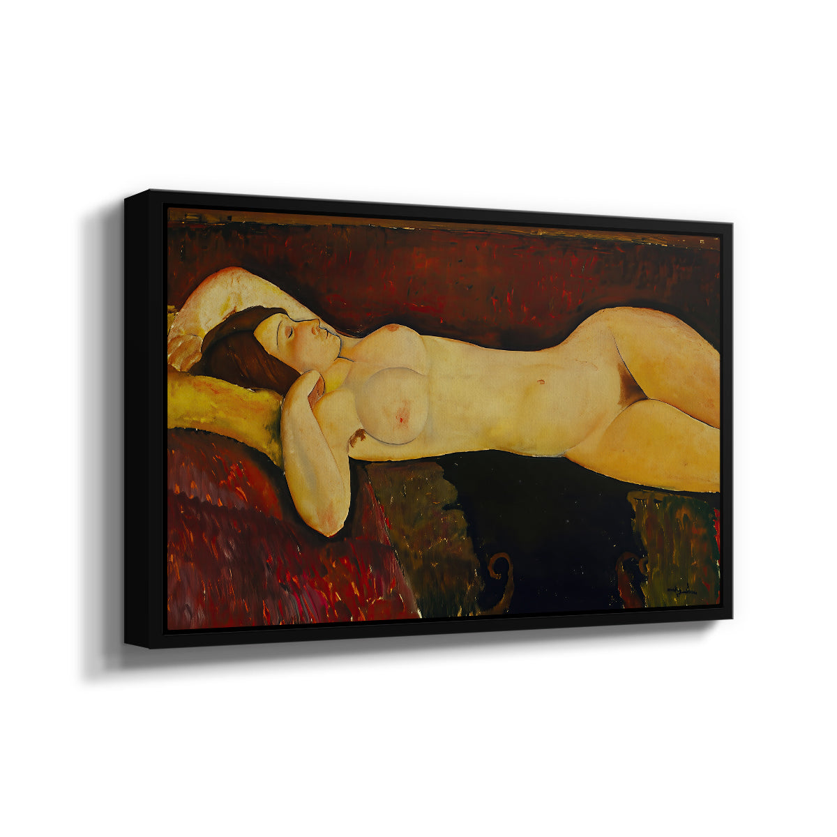 Reclining Nude (Nu couché), 1919 - Floater Framed Canvas Print
