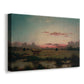 Canvas art print featuring a tranquil wetland landscape, displayed at an angle