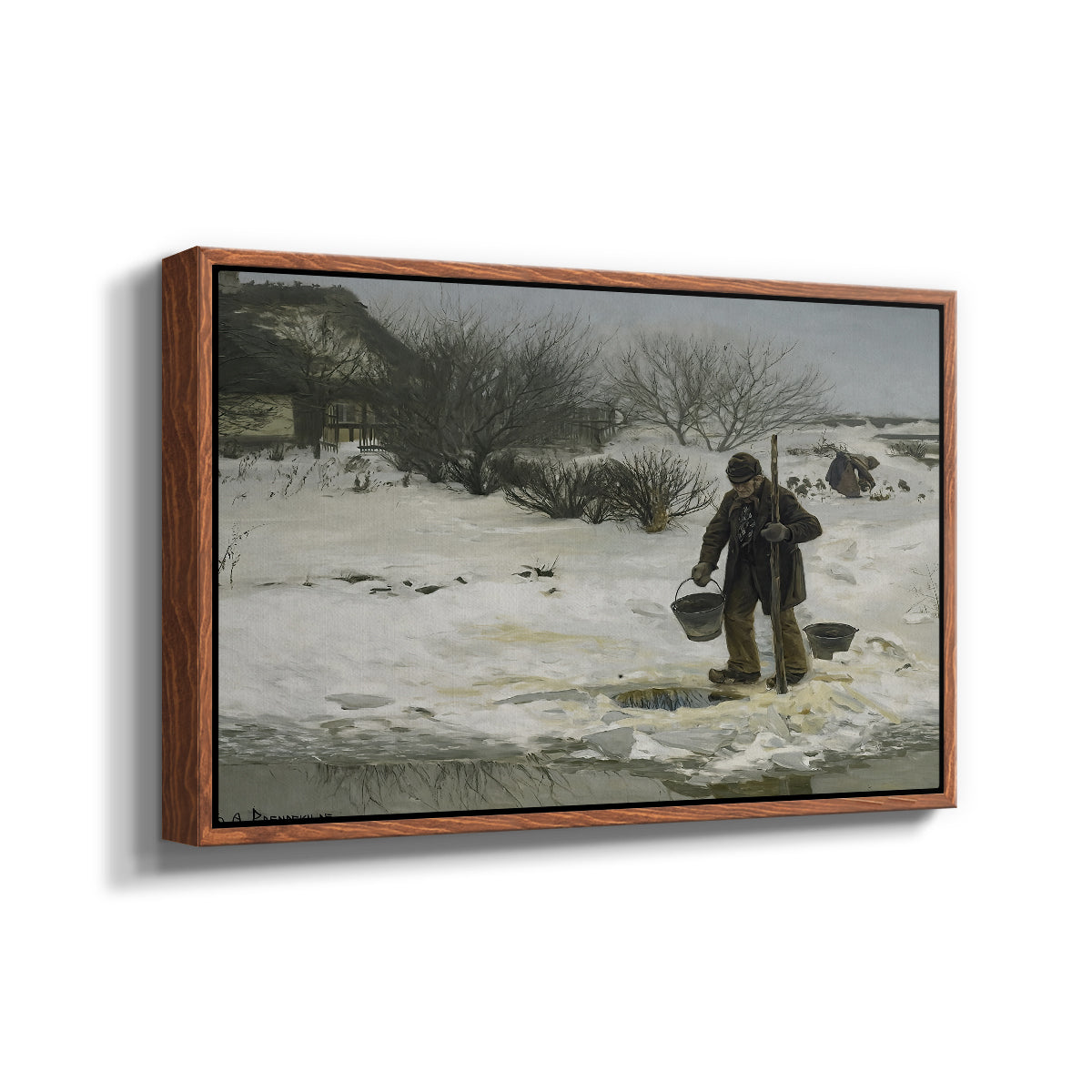 Tøsne, 1895 - Floater Framed Canvas Print