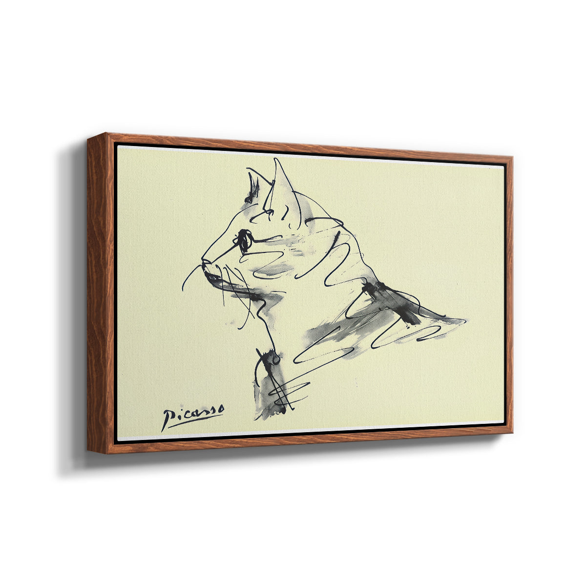 Cat (Le chat), c. 1961 - Floater Framed Canvas Print