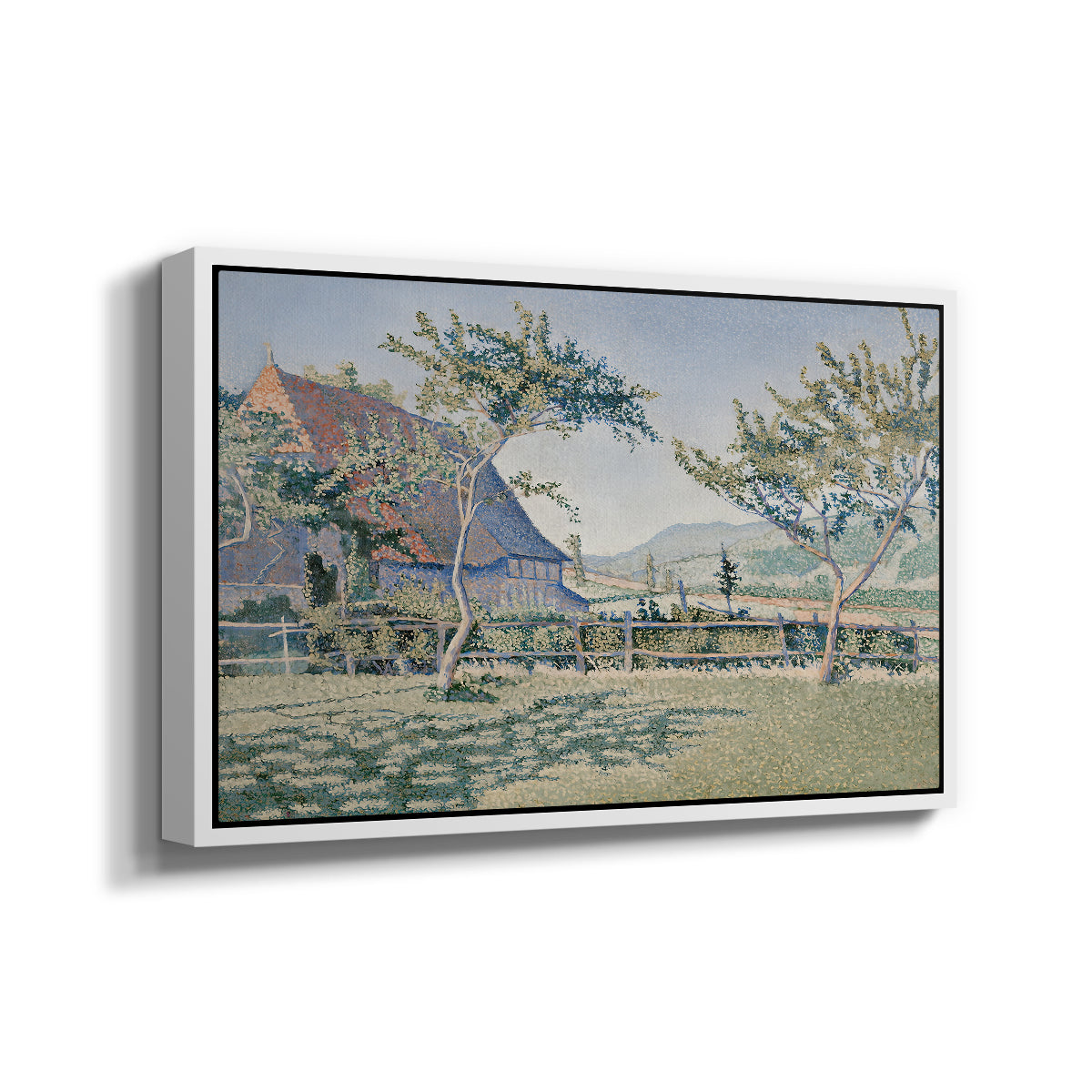 Comblat-le-Château, the Meadow, Opus 161, 1887 - Floater Framed Canvas Print