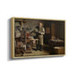 The Plate Printer, 1875 - Floater Framed Canvas Print