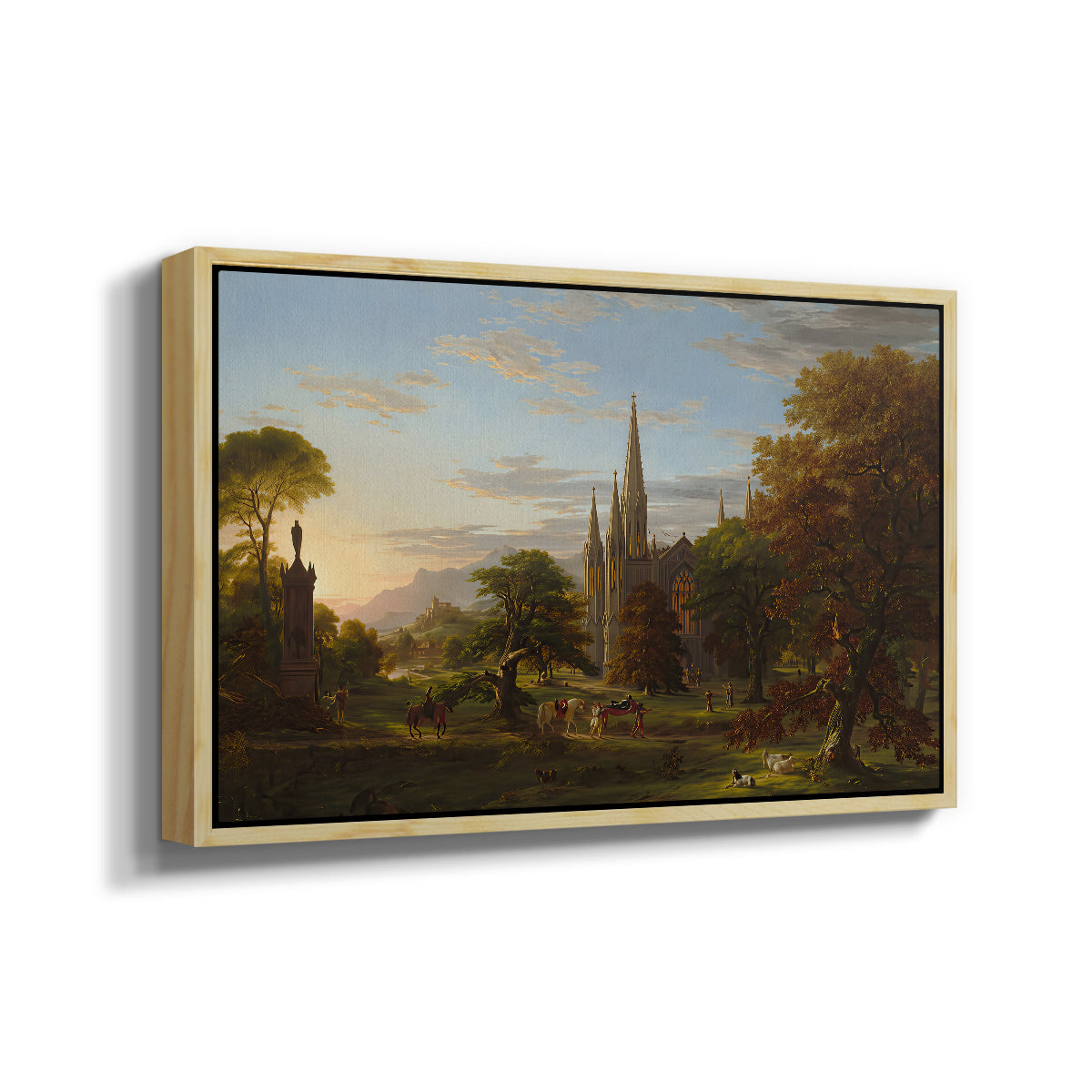 The Return, 1837 - Floater Framed Canvas Print