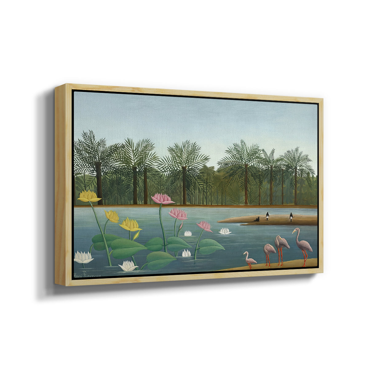 The Flamingoes (Les Flamants), 1907 - Floater Framed Canvas Print