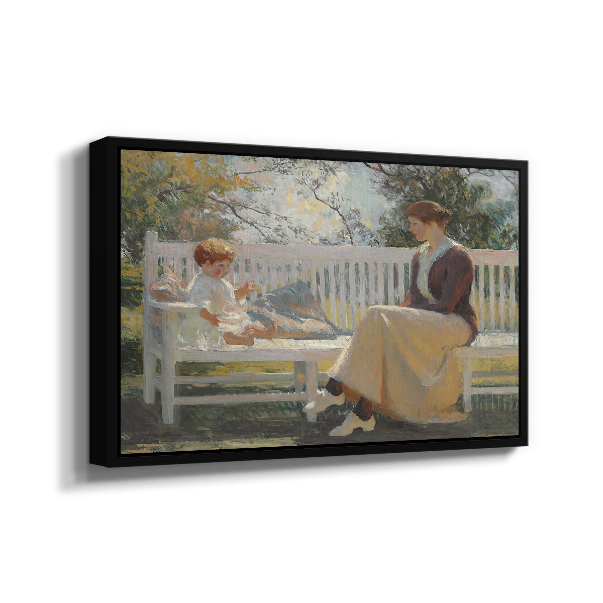 Eleanor and Benny, 1916 - Floater Framed Canvas Print