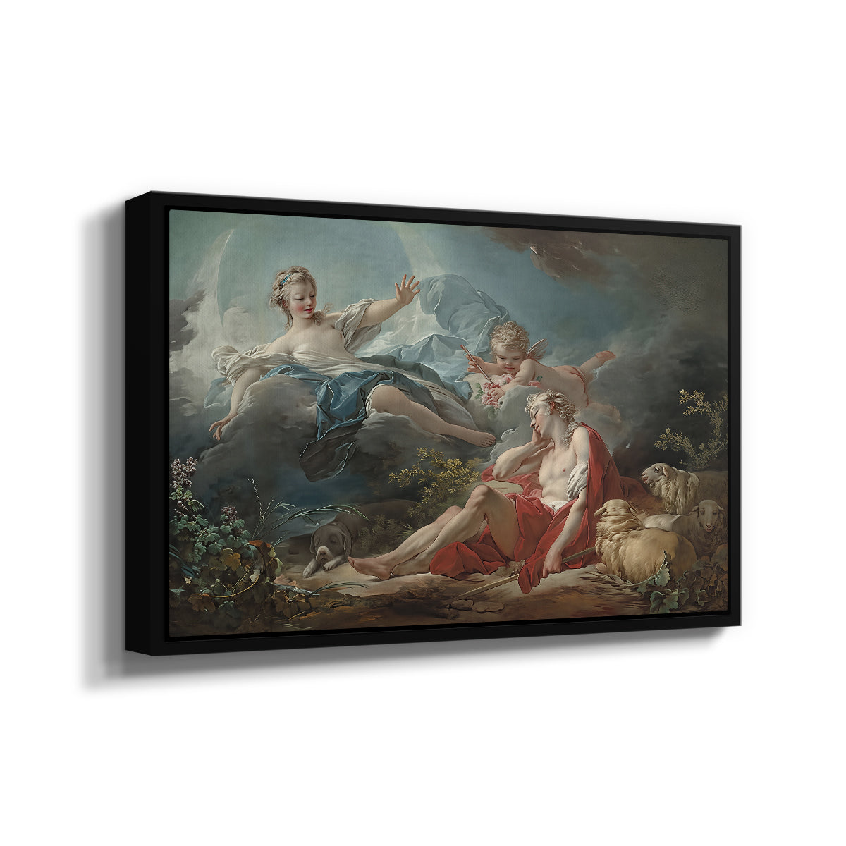 Diana and Endymion, c. 1753-1756 - Floater Framed Canvas Print