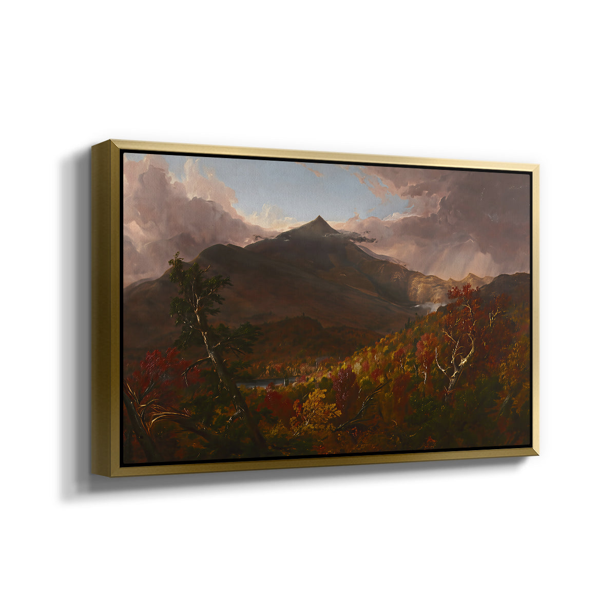 View of Schroon Mountain, Essex County, New York, After a Storm, 1838 - Floater Framed Canvas Print
