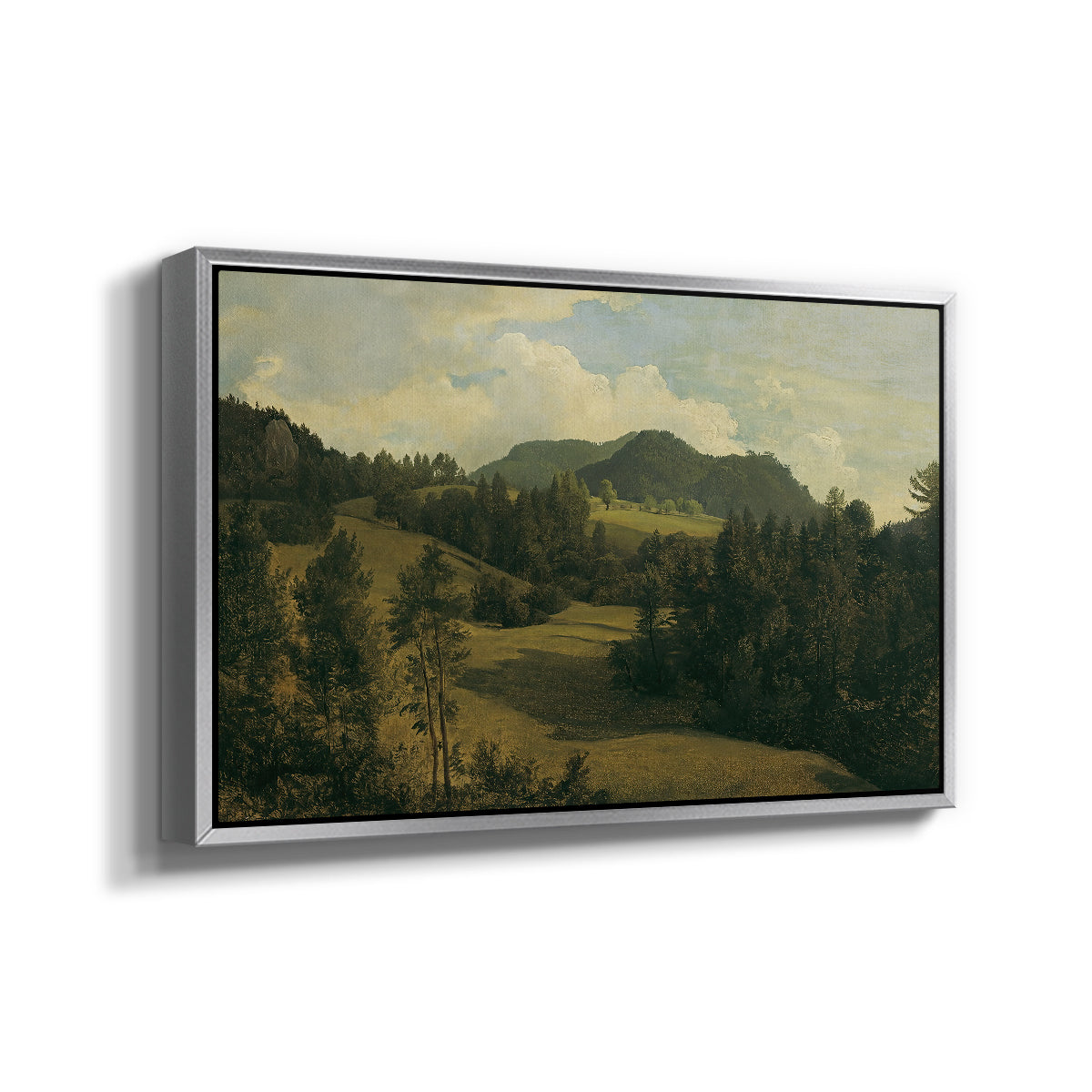 Landscape near Miesenbach, c. 1830 - Floater Framed Canvas Print