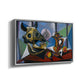 Still Life with Bull's Skull, 1939 - Floater Framed Canvas Print