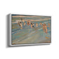 Children Playing on the Beach in Valencia, c. 1908 - Floater Framed Canvas Print