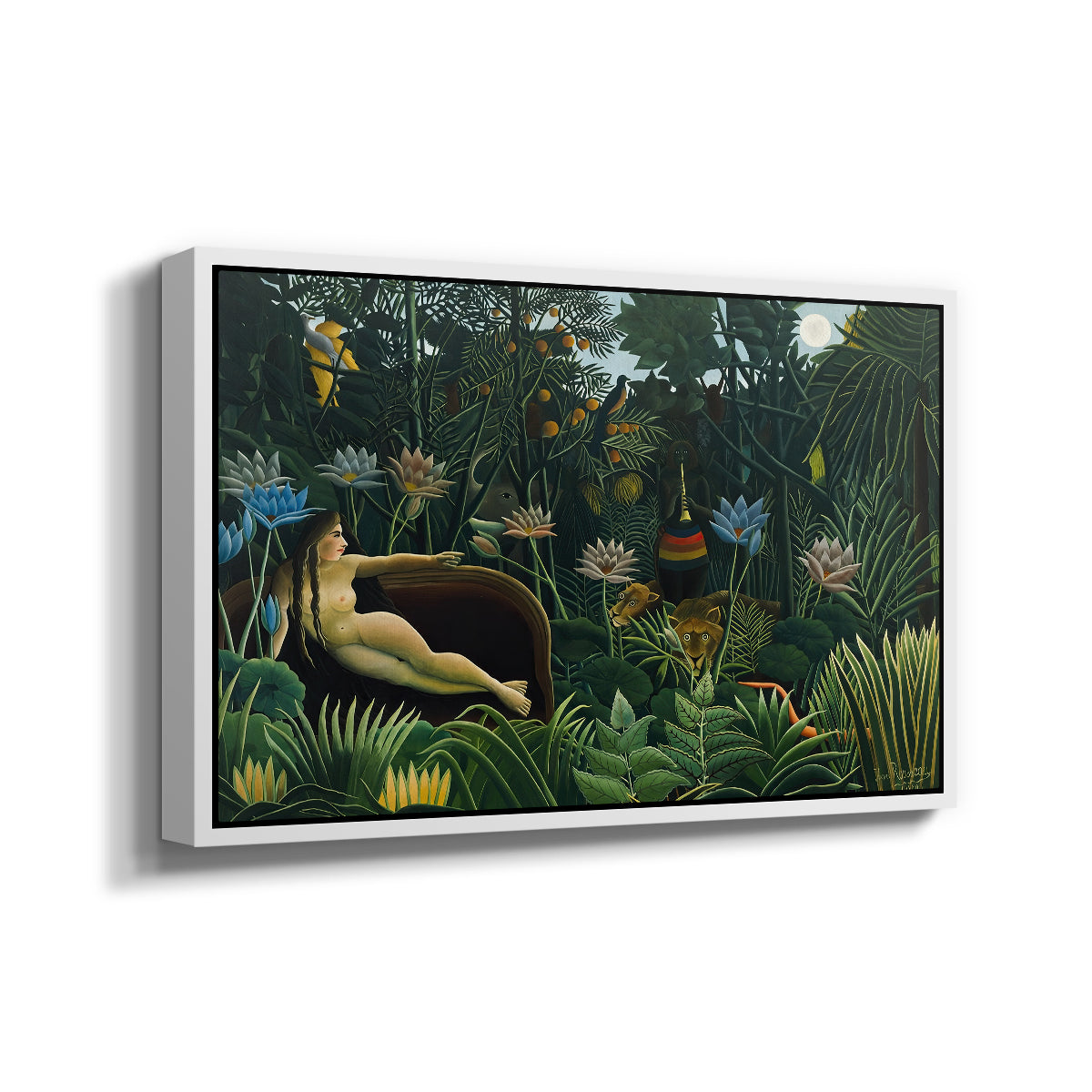 The Dream (Le Rêve), 1910 - Floater Framed Canvas Print