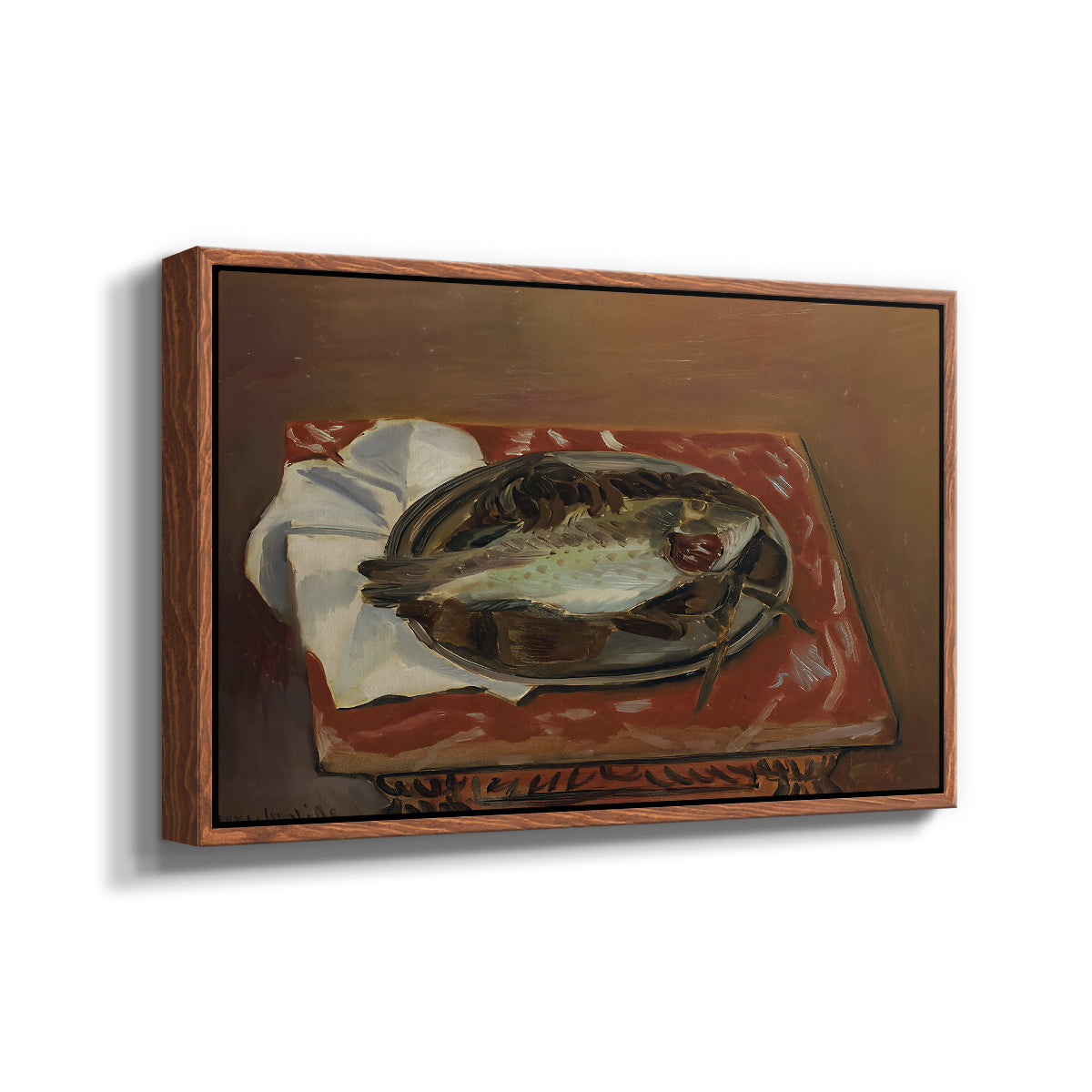 Still Life with Bream (Nature morte à la daurade), 1920 - Floater Framed Canvas Print