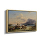 Shepherds and Cattle on Lake Attersee, 1852 - Floater Framed Canvas Print