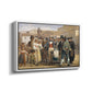 A Charlatan Selling Blacking in the Piazza Barberini in Rome, c. 1840-1849 - Floater Framed Canvas Print