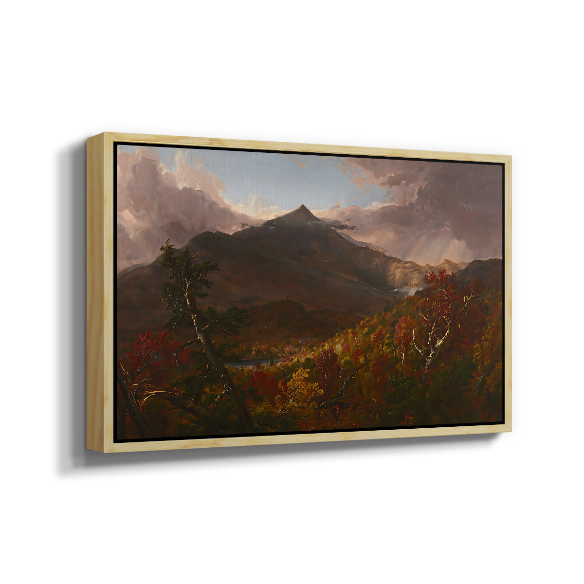 View of Schroon Mountain, Essex County, New York, After a Storm, 1838 - Floater Framed Canvas Print
