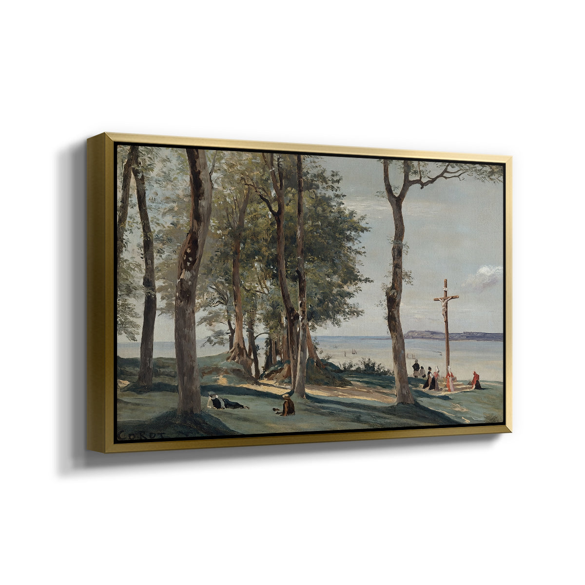 A Calvary on the Cote de Grace, c. 1829 - Floater Framed Canvas Print