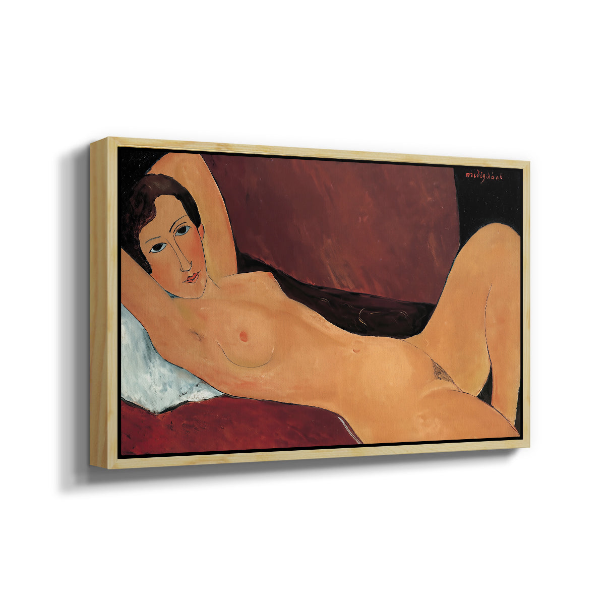 Reclining Nude (Nu couché), 1917 - Floater Framed Canvas Print