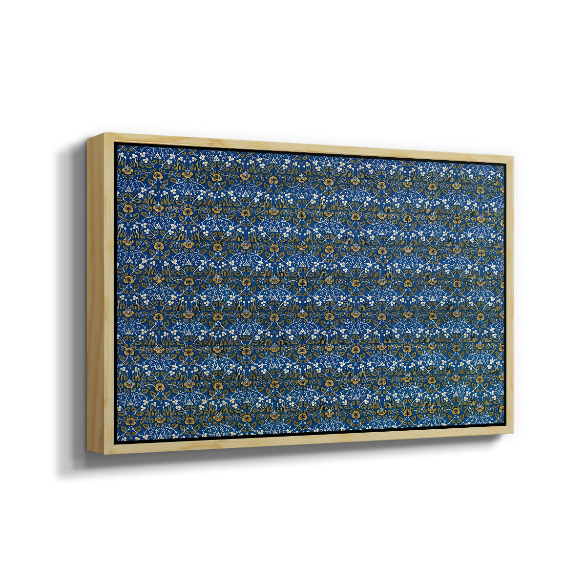 Eyebright, Green and Yellow Design, c. 1883 - Floater Framed Canvas Print