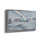 Entrance to the Port of Honfleur, 1899 - Floater Framed Canvas Print