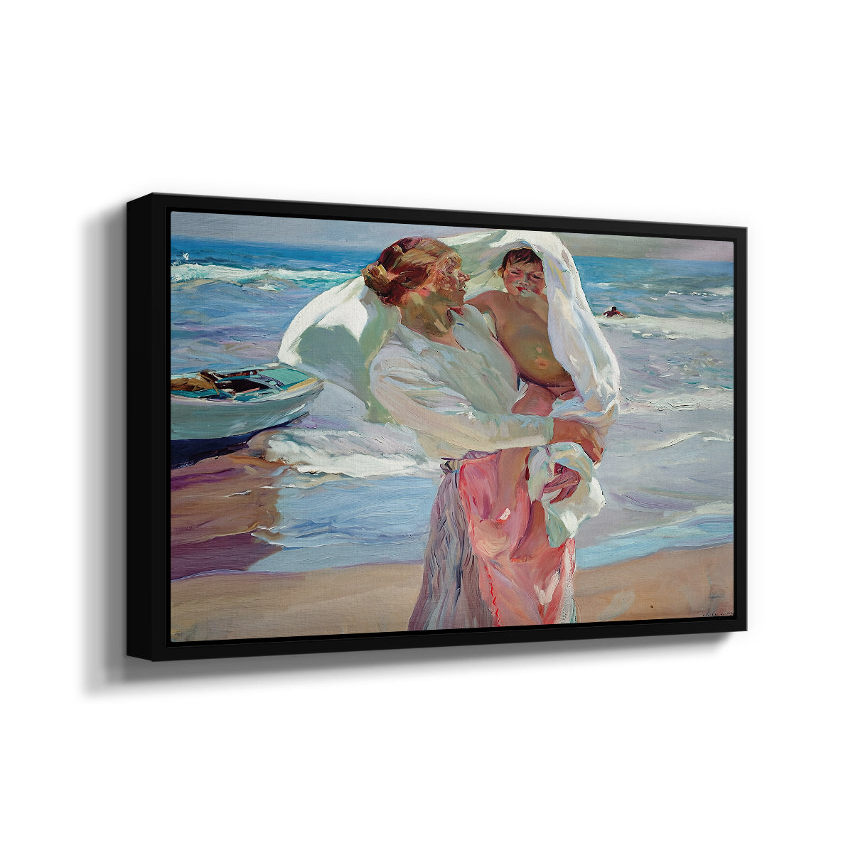 After Bathing, 1915 - Floater Framed Canvas Print