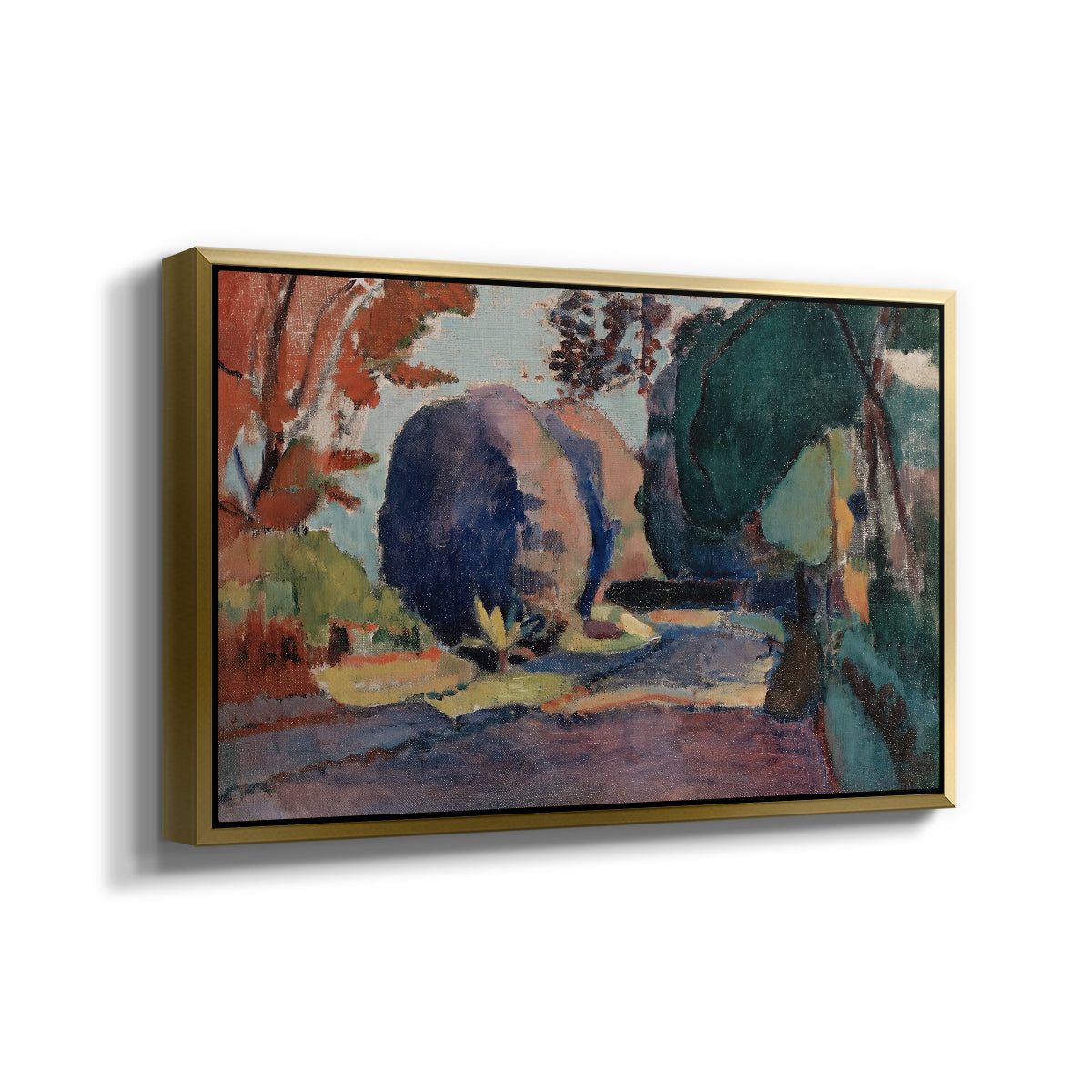 The Luxembourg Gardens, 1901 - Floater Framed Canvas Print