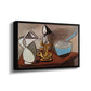 Jug, Candle, and Enamel Pan, 1950 - Floater Framed Canvas Print