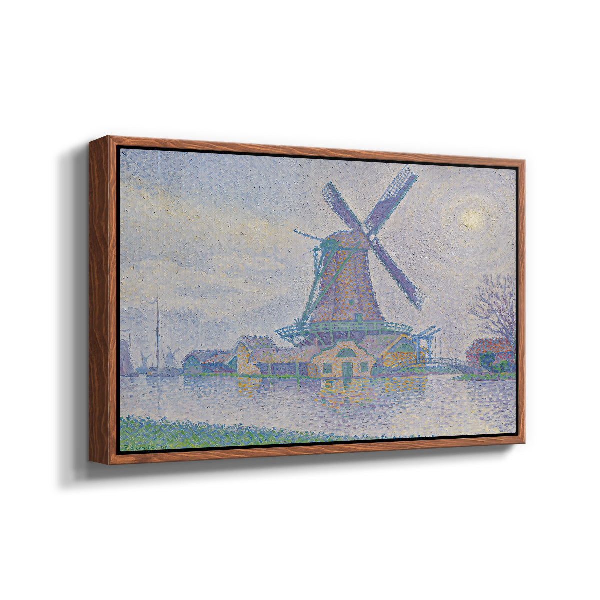 Mill of Edam (Moulin d'Edam), 1896 - Floater Framed Canvas Print