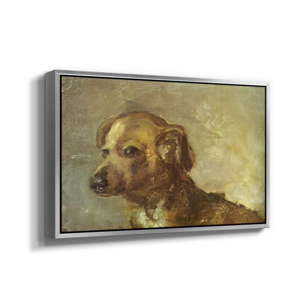 Cliper, the Artist's Dog, 1895 - Floater Framed Canvas Print