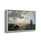Fresh Breeze on the Norwegian Coast, 1876 - Floater Framed Canvas Print