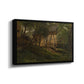 German Farm, 1859 - Floater Framed Canvas Print