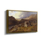 Lledr Valley in Wales, 1864 - Floater Framed Canvas Print