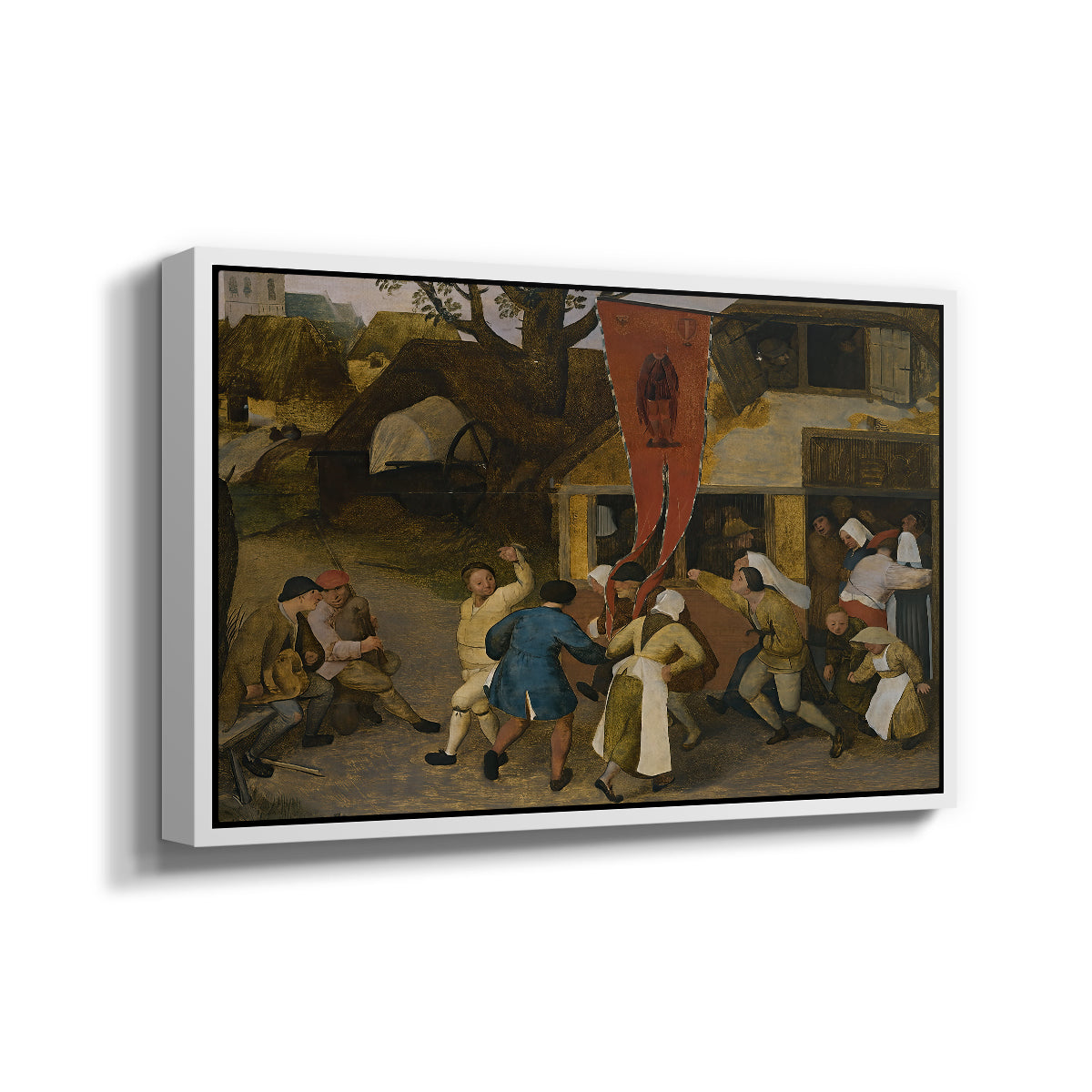 A Village Fair, c. 1567-1569 - Floater Framed Canvas Print