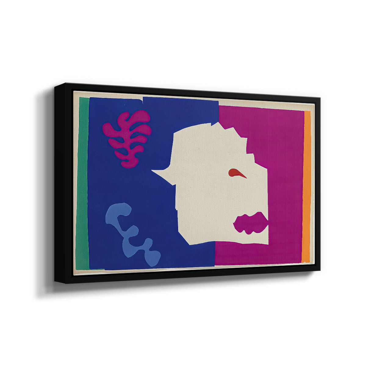 The Wolf (Le loup), from Jazz, 1947 - Floater Framed Canvas Print