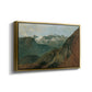 The Dachstein from the Plassen near Hallstatt, 1827 - Floater Framed Canvas Print