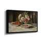 Strawberries and Champagne, c. 1881-1885 - Floater Framed Canvas Print