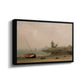 The Stranded Boat, 1863 - Floater Framed Canvas Print