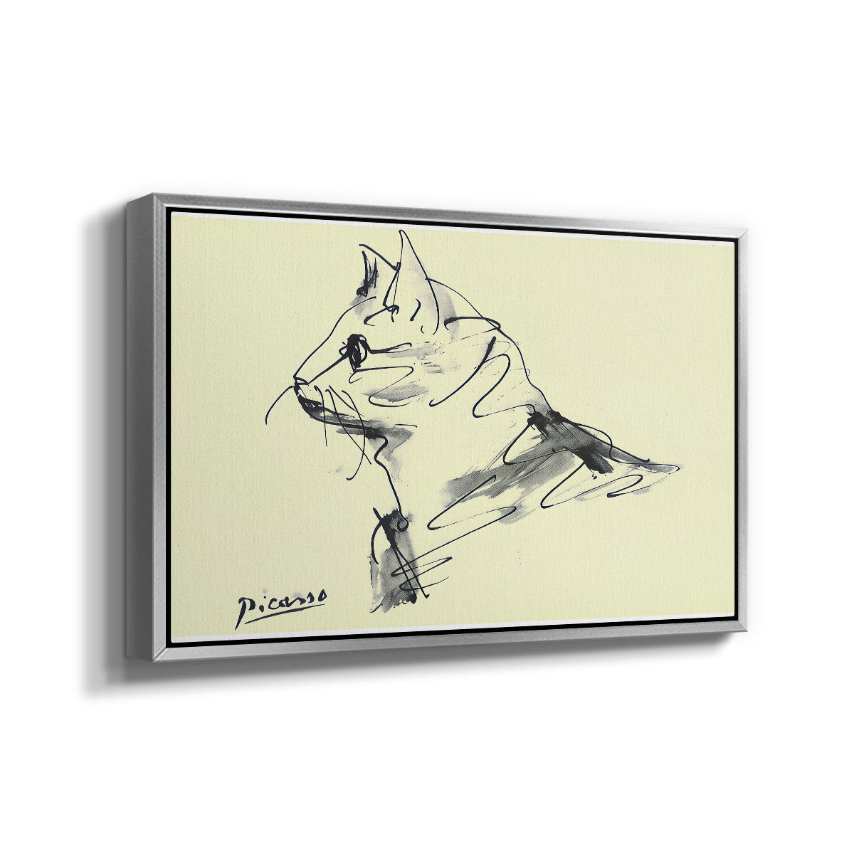 Cat (Le chat), c. 1961 - Floater Framed Canvas Print