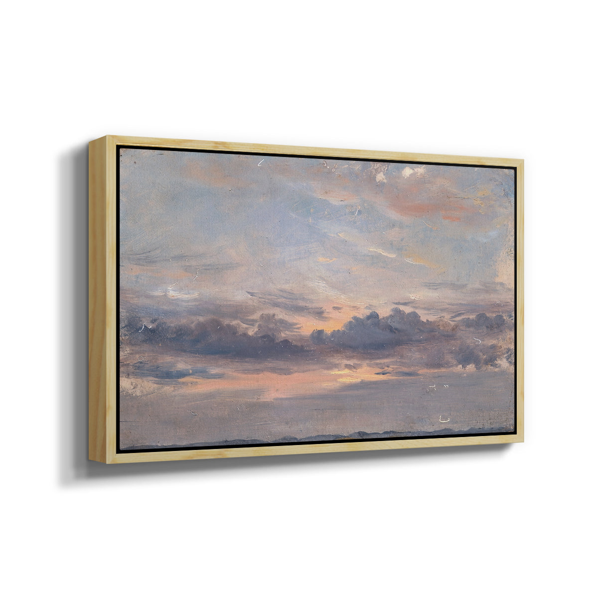 A Cloud Study, Sunset, c. 1821-1822 - Floater Framed Canvas Print