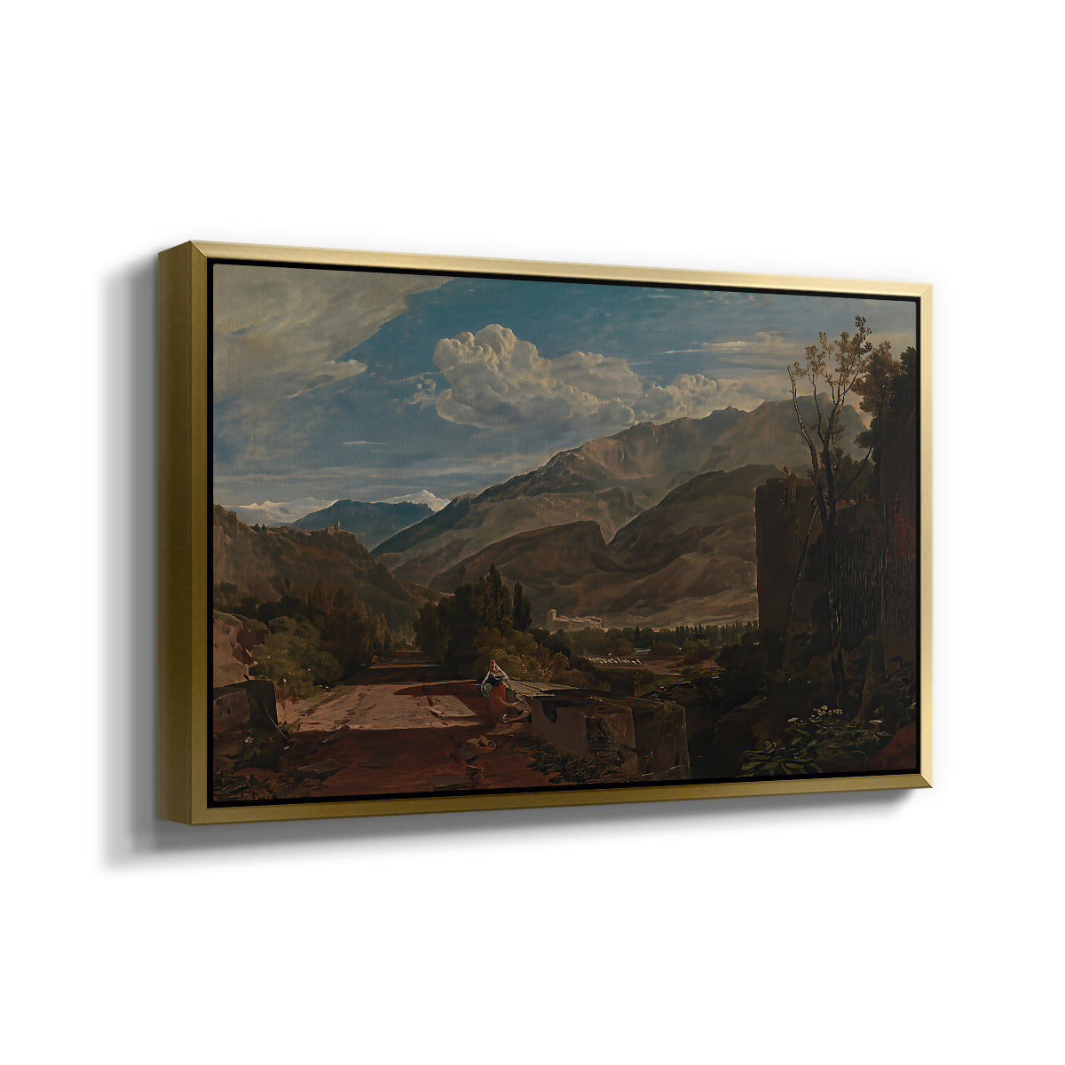 Bonneville, Savoy, 1803 - Floater Framed Canvas Print