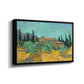 Wooden Sheds Among the Olive Trees and Cypresses, 1889 - Floater Framed Canvas Print