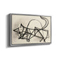 Study of a Cat (Étude de chat), 1946 - Floater Framed Canvas Print